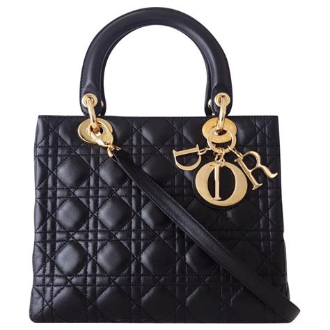 sac lady dior noir|Dior handbags mini.